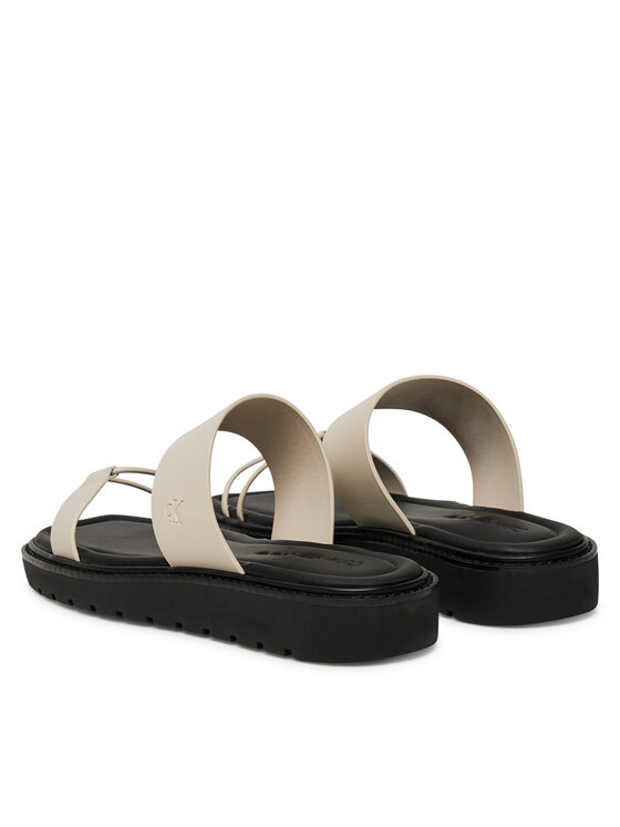 Calvin Klein Jeans Ciabatte Calvin Klein Jeans Rope Sandal Soft Lth Mg YW0YW01864 Écru