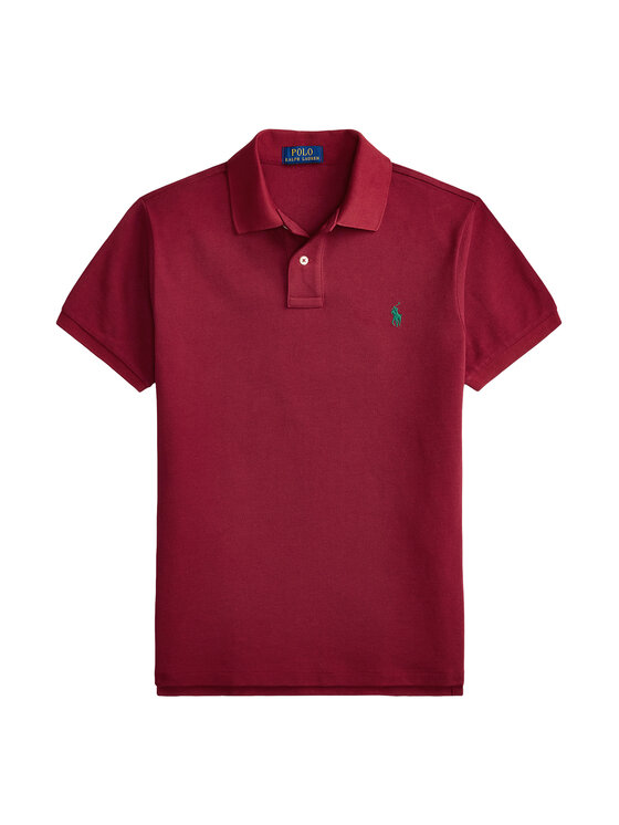 Polo Ralph Lauren Polo Ralph Lauren Поло 710536856501 Темно-червоний Slim Fit