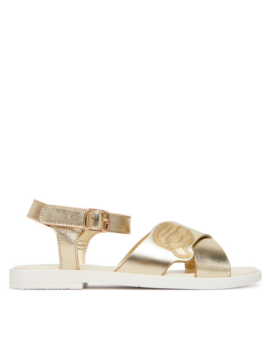 KARL LAGERFELD Sandały KARL LAGERFELD Z31256 S Złoty