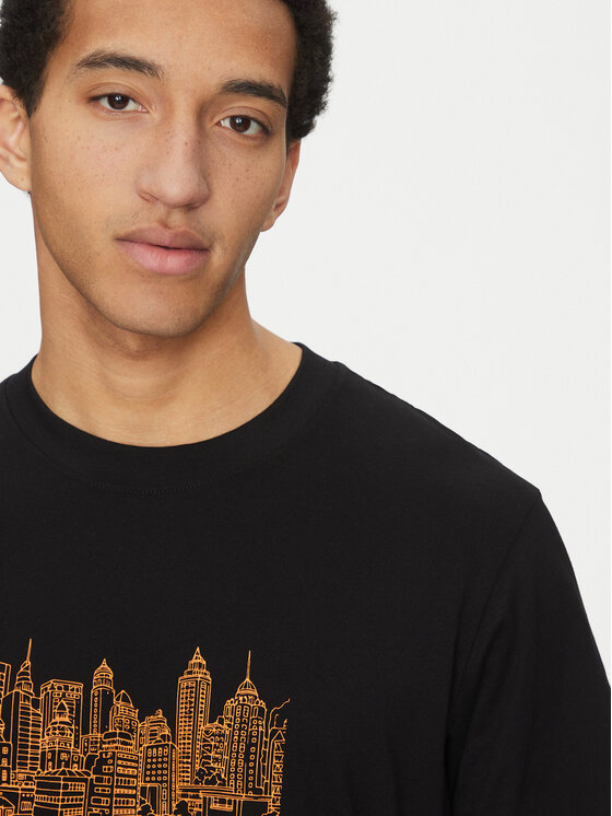 Jack & Jones Jack & Jones Футболка Boston 12272981 Чорний Relaxed Fit