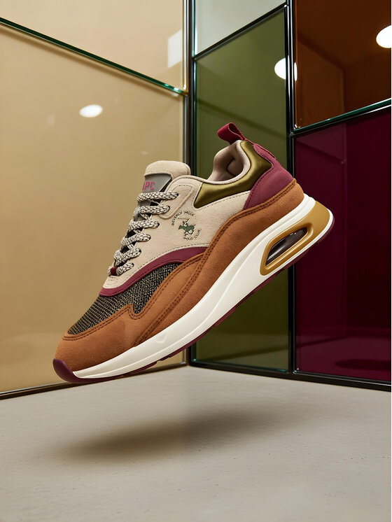 Beverly Hills Polo Club Sneakersy Beverly Hills Polo Club EO-L240061 Béžová
