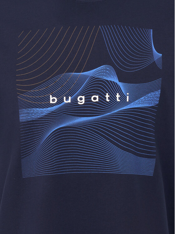 Bugatti Bugatti Футболка 8350-75044C Cиній Regular Fit