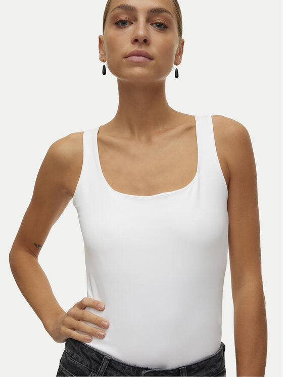 Vero Moda Vero Moda Топ Million 10305800 Білий Regular Fit