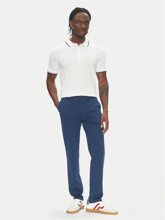 Lindbergh Lindbergh Polo 30-404010 Bianco Relaxed Fit