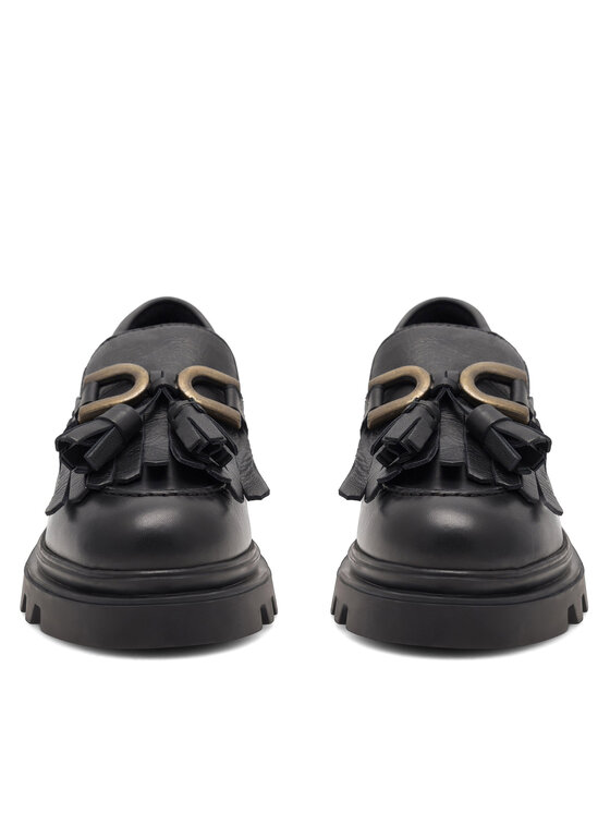 Badura Loafersy Badura 22SS24 Czarny