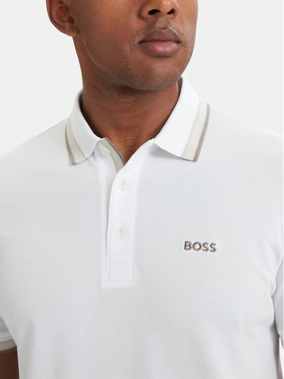BOSS BOSS Pólóing Paddy 50469055 Fehér Regular Fit