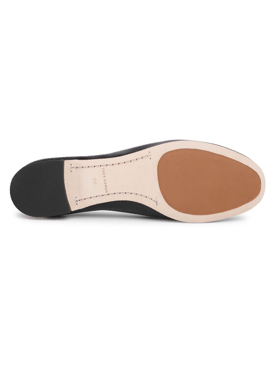 Tory Burch Балетки Tory Burch Minnie Ballet With Multi Logo 74062 Чорний