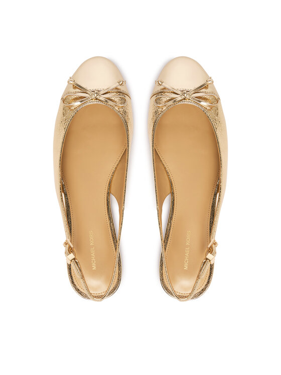 MICHAEL Michael Kors Балетки MICHAEL Michael Kors Piper Sling 40S6PIFP1M Золотий