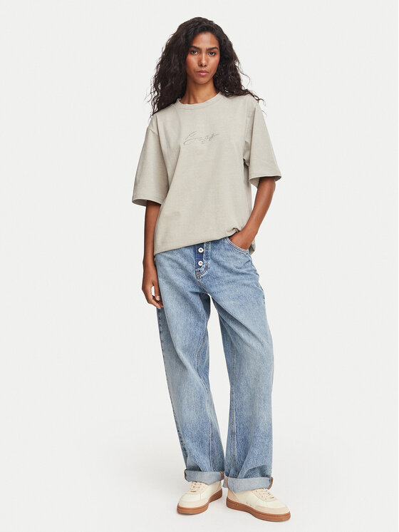 BOSS BOSS Camiseta C_Eregular_4 50566819 Verde Relaxed Fit
