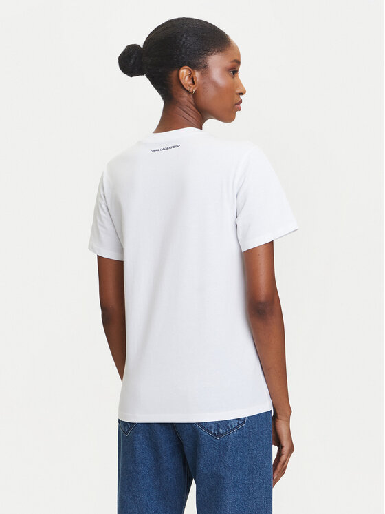 KARL LAGERFELD KARL LAGERFELD Camiseta A3W17105 Blanco Regular Fit