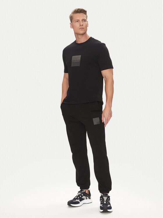 HUGO HUGO Футболка Dusplit 50542784 Чорний Regular Fit