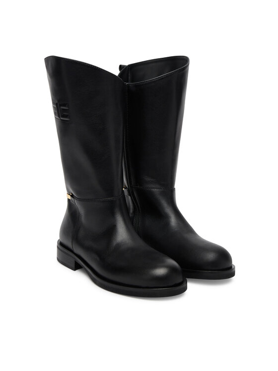 Elisabetta Franchi Kozačky Elisabetta Franchi F4-A6E-0449 Černá