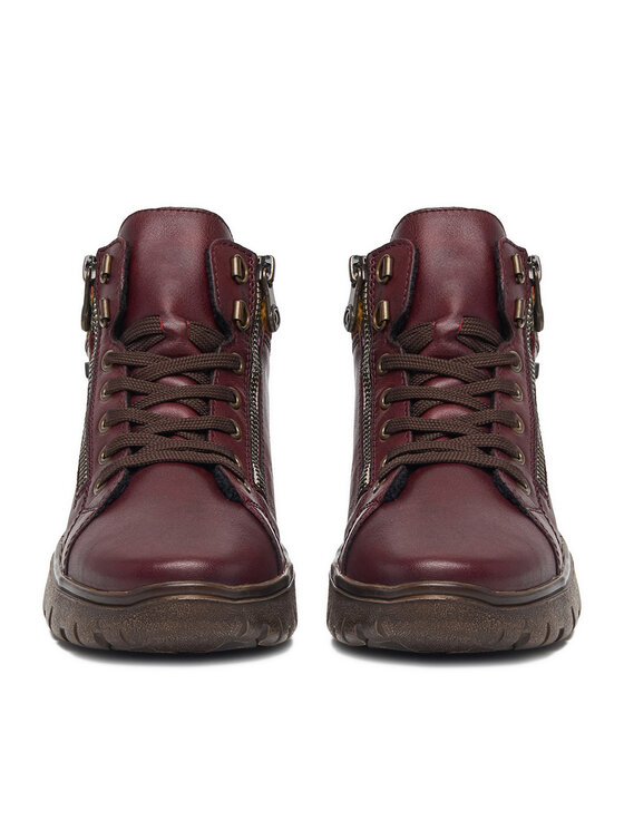 Rieker Gležnjarji Rieker CEO-N1305-35 Bordo rdeča