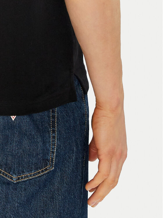 Moose Knuckles Moose Knuckles Polo majica Everett M34MT712 Črna Slim Fit
