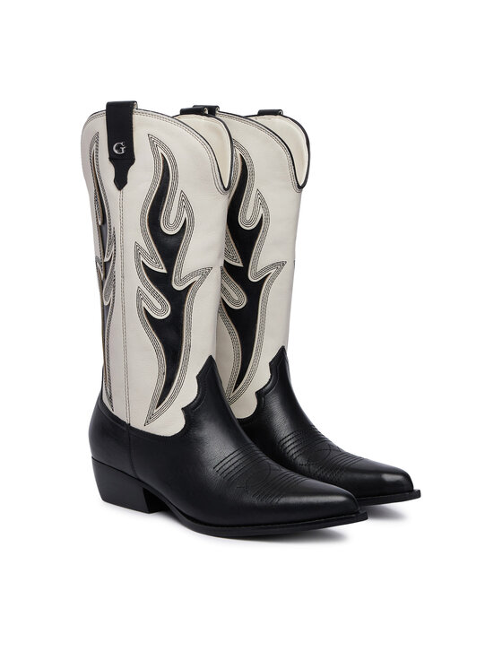 Guess Cizme și botine cowboy Guess FLTLRG LEA11 Negru