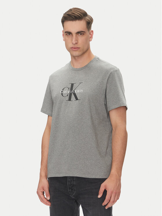 Calvin Klein Jeans Calvin Klein Jeans Marškinėliai Hero Monologo LV04RB862G Pilka Regular Fit
