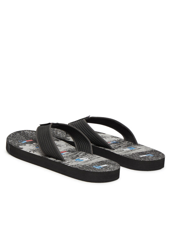 Tommy Jeans Chancletas Tommy Jeans Tjm Elevated Beach Sandal EM0EM01561 Negro