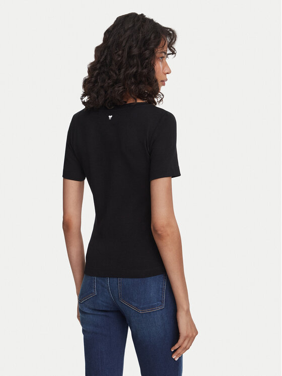 Weekend Max Mara Weekend Max Mara Camiseta Multij 2625946031 Negro Regular Fit