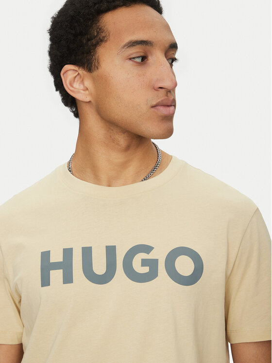 HUGO HUGO Футболка Dulivio 50467556 Бежевий Regular Fit