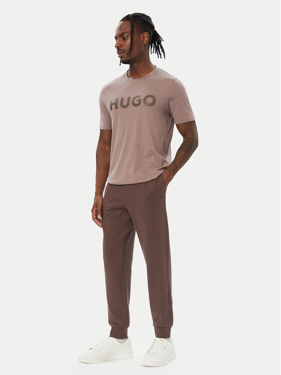 HUGO HUGO Camiseta Dulivio 50467556 Marrón Regular Fit