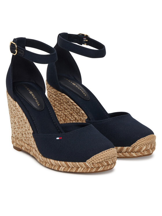 Tommy Hilfiger Espadrilles Tommy Hilfiger Wedge FW0FW09225 Sötétkék