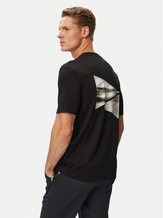 BOSS BOSS Camiseta TS_Network Photo 50564740 Negro Regular Fit