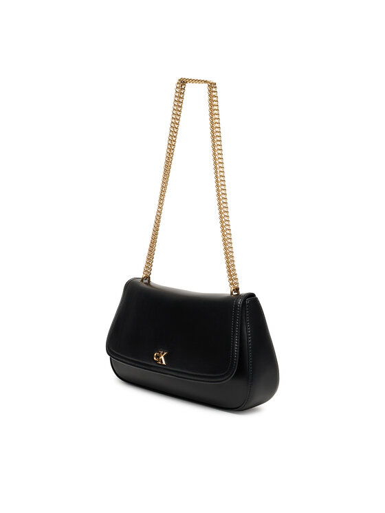 Calvin Klein Rankinė Calvin Klein Ck Convertible Chain Medium Bag LV04F3171G Juoda
