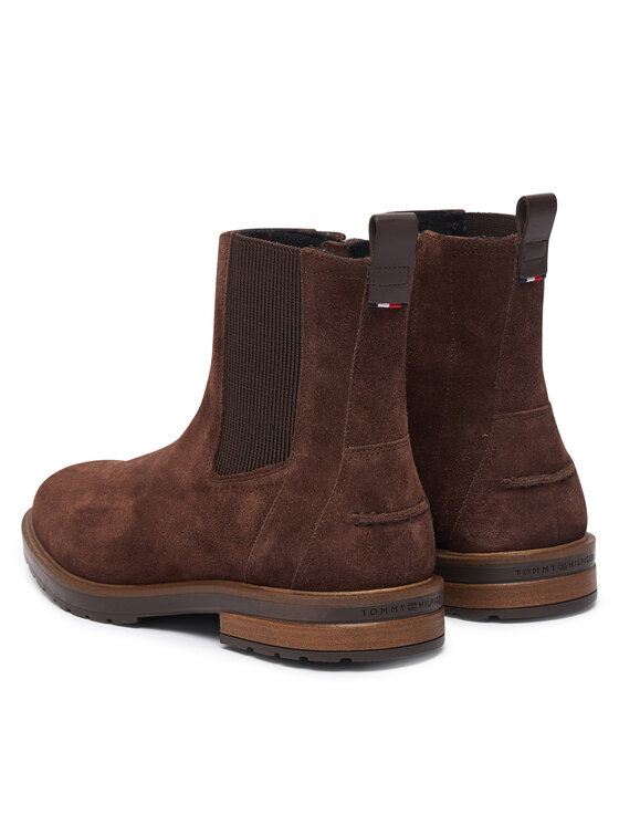 Tommy Hilfiger Stivaletti Tommy Hilfiger Cleated Hilifger Suede Boot FM0FM05961 Marrone