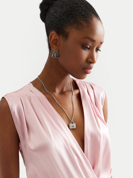 Marc Jacobs Намисто Marc Jacobs The St. Marc Cuban-Link Chain Necklace 2F3JNC001J37 Срібний