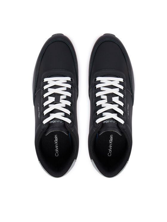 Calvin Klein Laisvalaikio batai Calvin Klein City Runner Laceup Lth Mix HM0HM02214 Juoda