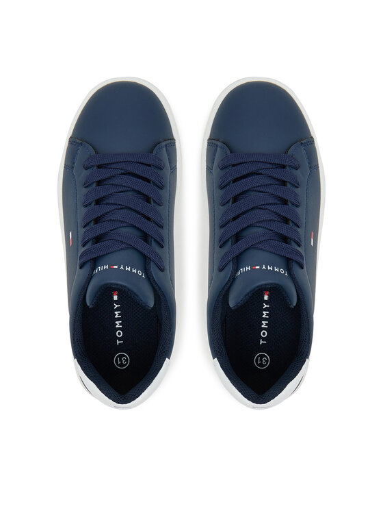 Сникърси Tommy Hilfiger Low Cut Lace-Up T3X9-34073-1355X S Тъмносин ...