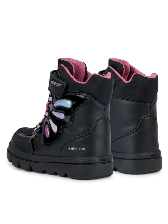Geox Csizma Geox J Willaboom Girl B A J36HWA 054FU C9240 M Fekete