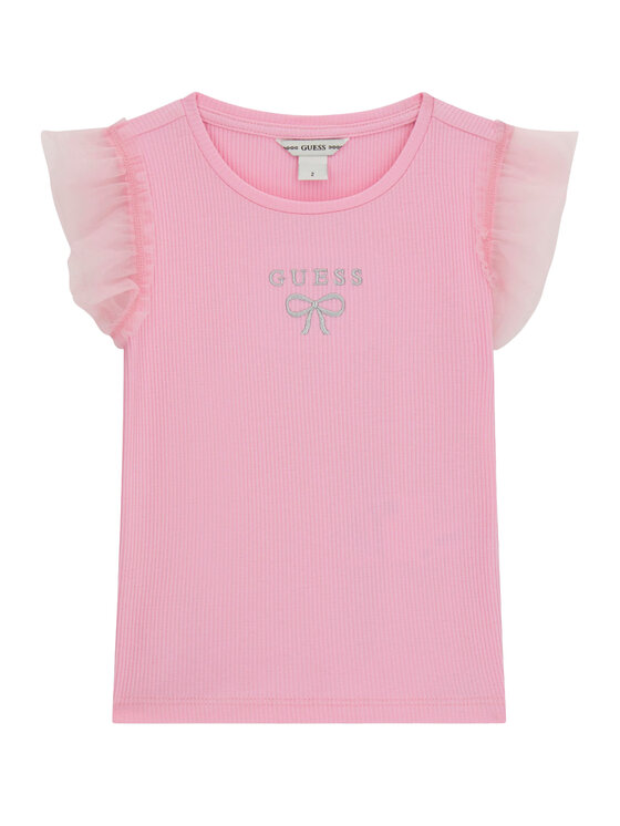 Guess Guess Футболка K6RI12 KCU20 Рожевий Regular Fit