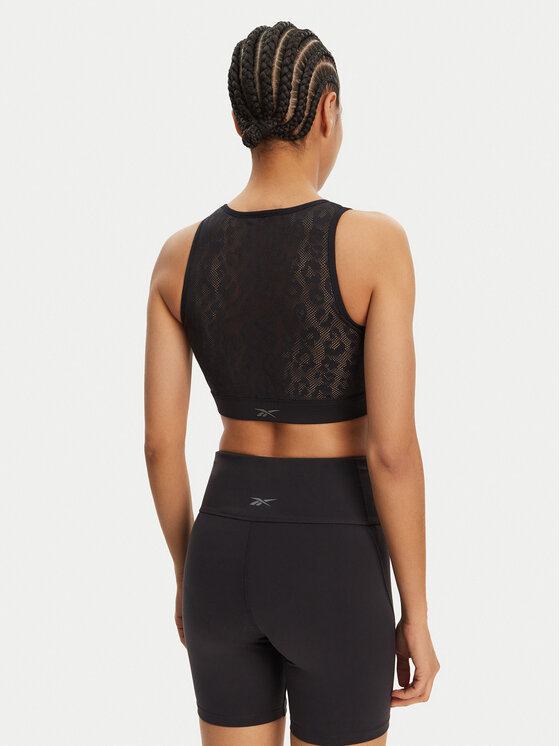 Reebok Reebok Бюстгальтер бралетт Mesh Bralette 118654 Чорний