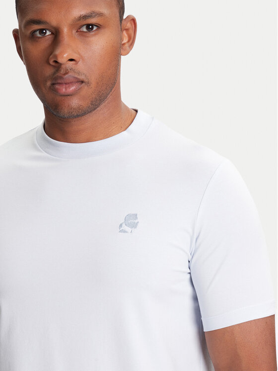 KARL LAGERFELD KARL LAGERFELD Póló 755750 553221 Fehér Regular Fit