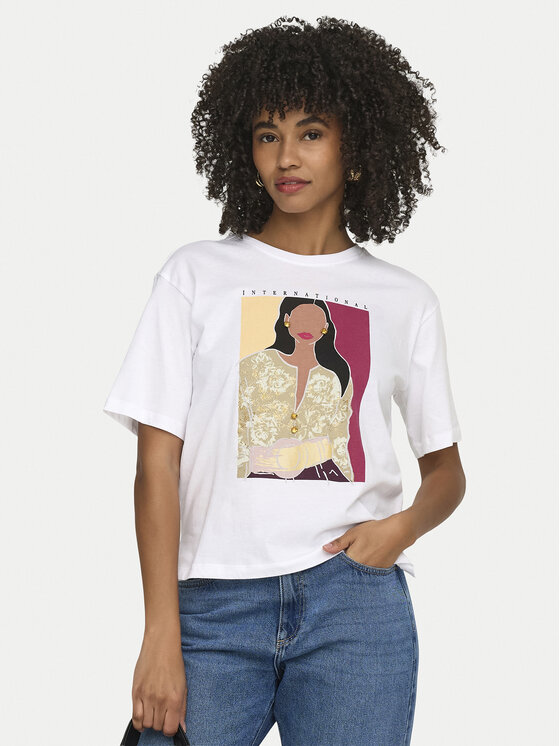 ONLY ONLY Camiseta Susan 15372179 Blanco Regular Fit
