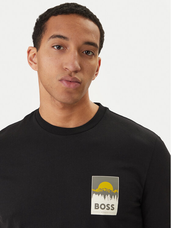 BOSS BOSS Camiseta Plain 50556023 Negro Regular Fit