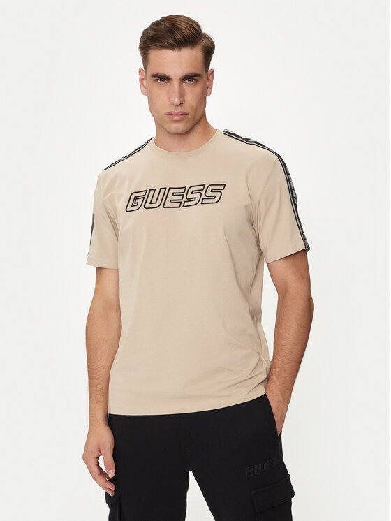 Guess Guess Футболка Arlo Z4GI18 J1314 Бежевий Regular Fit