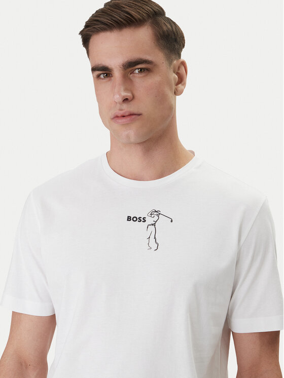 BOSS BOSS Camiseta Birdie 50559387 Blanco Regular Fit