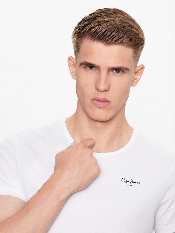 Pepe Jeans Pepe Jeans Комплект футболок Pepe Tshirt 2P PMU10976 Білий Regular Fit