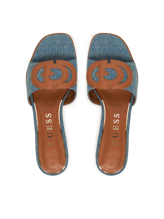 Guess Шльопанці Guess FLJCN3 DEN03 Голубий