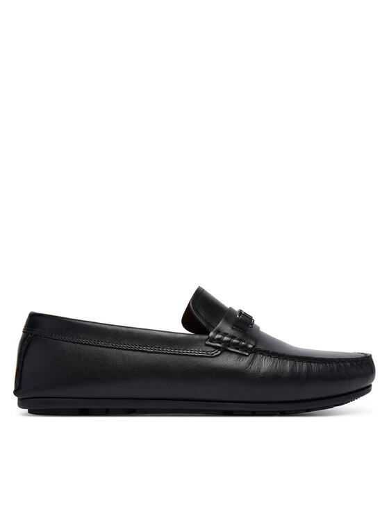 Tommy Hilfiger Mocassini Tommy Hilfiger Flag Lth Hardware Driver FM0FM06089 Nero