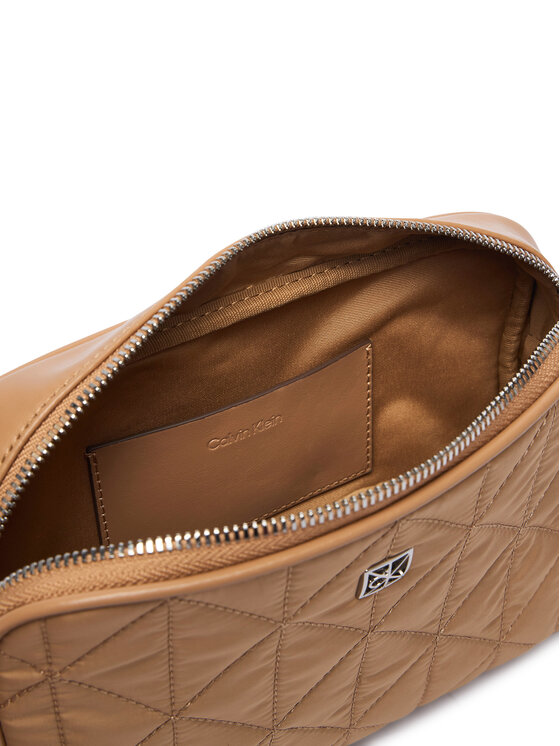 Calvin Klein Torbica Calvin Klein Emblem Aop Jacquard Bucket LV04F3648G Bež