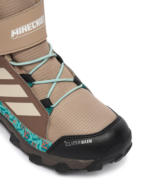 adidas Туристически adidas Minecraft Terrex Snow Cf Climawarm Winter Shoes Kids KJ6490 Тъмнобежов