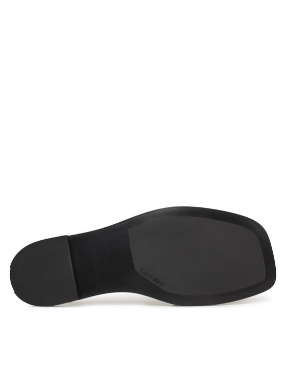 Calvin Klein Παντόφλες Calvin Klein Flat Slide W/Ck Hw Big - Lth HW0HW02482 Καφέ
