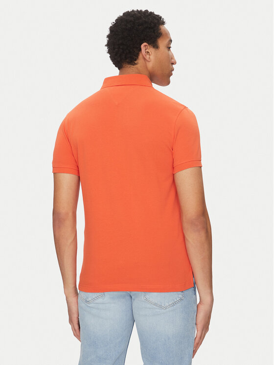 Tommy Hilfiger Tommy Hilfiger Polo 1985 MW0MW17771 Narančasta Slim Fit