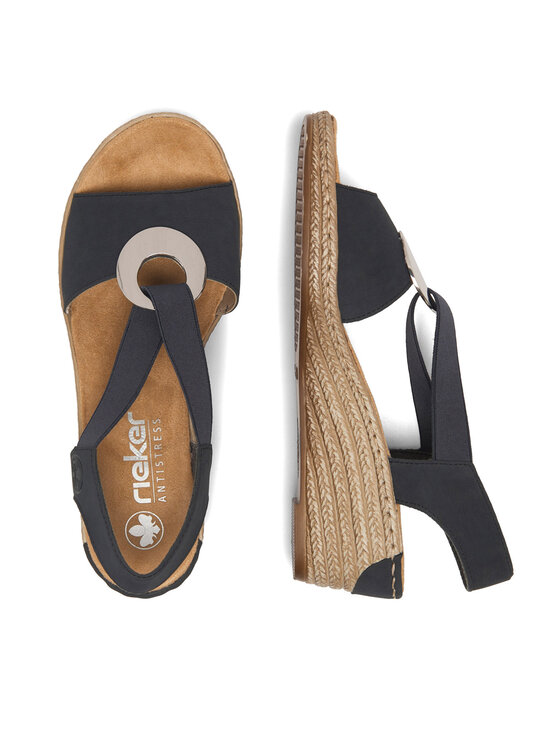 Rieker Sandali Rieker 624H6-14 Blu scuro