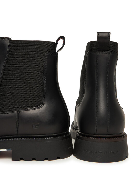 Tommy Hilfiger Kotníková obuv s elastickým prvkem Tommy Hilfiger Comfort Lwt FM0FM05591 Černá