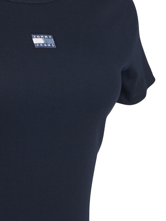 Tommy Jeans Tommy Jeans Póló Badge DW0DW17881 Sötétkék Slim Fit