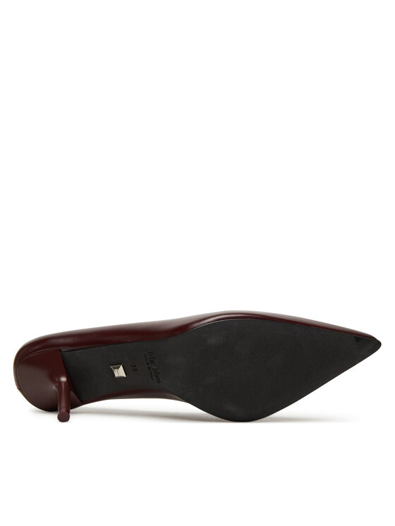 Max Mara Čevlji z visoko peto Max Mara 2524526171600 Bordo rdeča